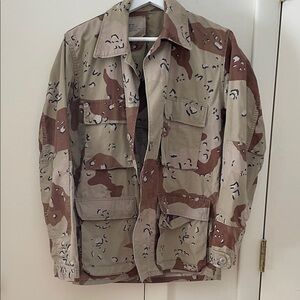Vintage desert camouflage jacket. Very cute for spring